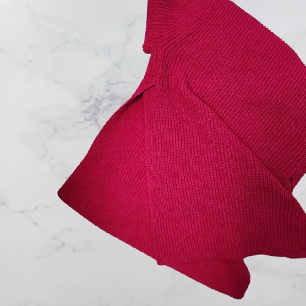 Athleta Shasta Sweater Pink Wool Blend Women’s XXS V-Neck NWT $149